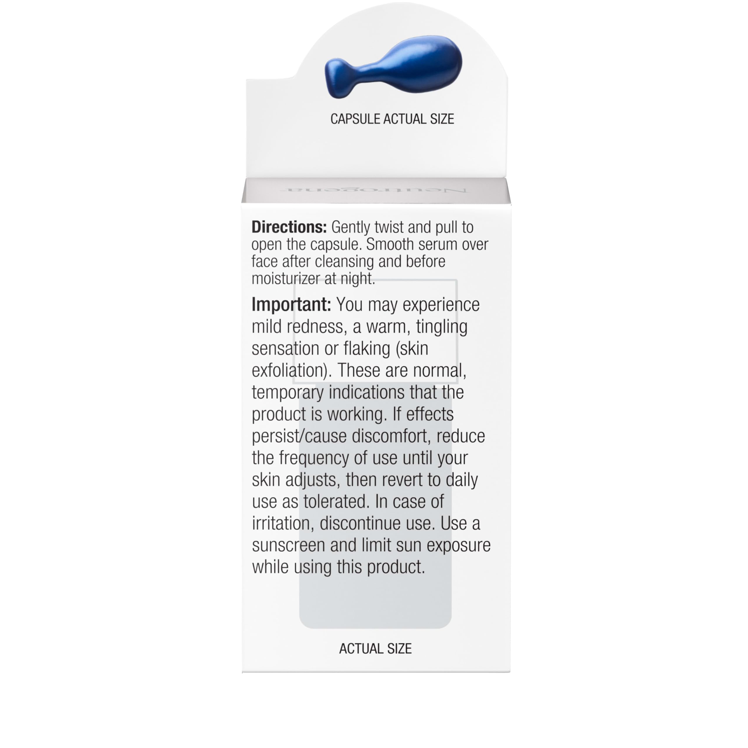 Neutrogena Rapid Wrinkle Repair quick absorption on skin during night routine