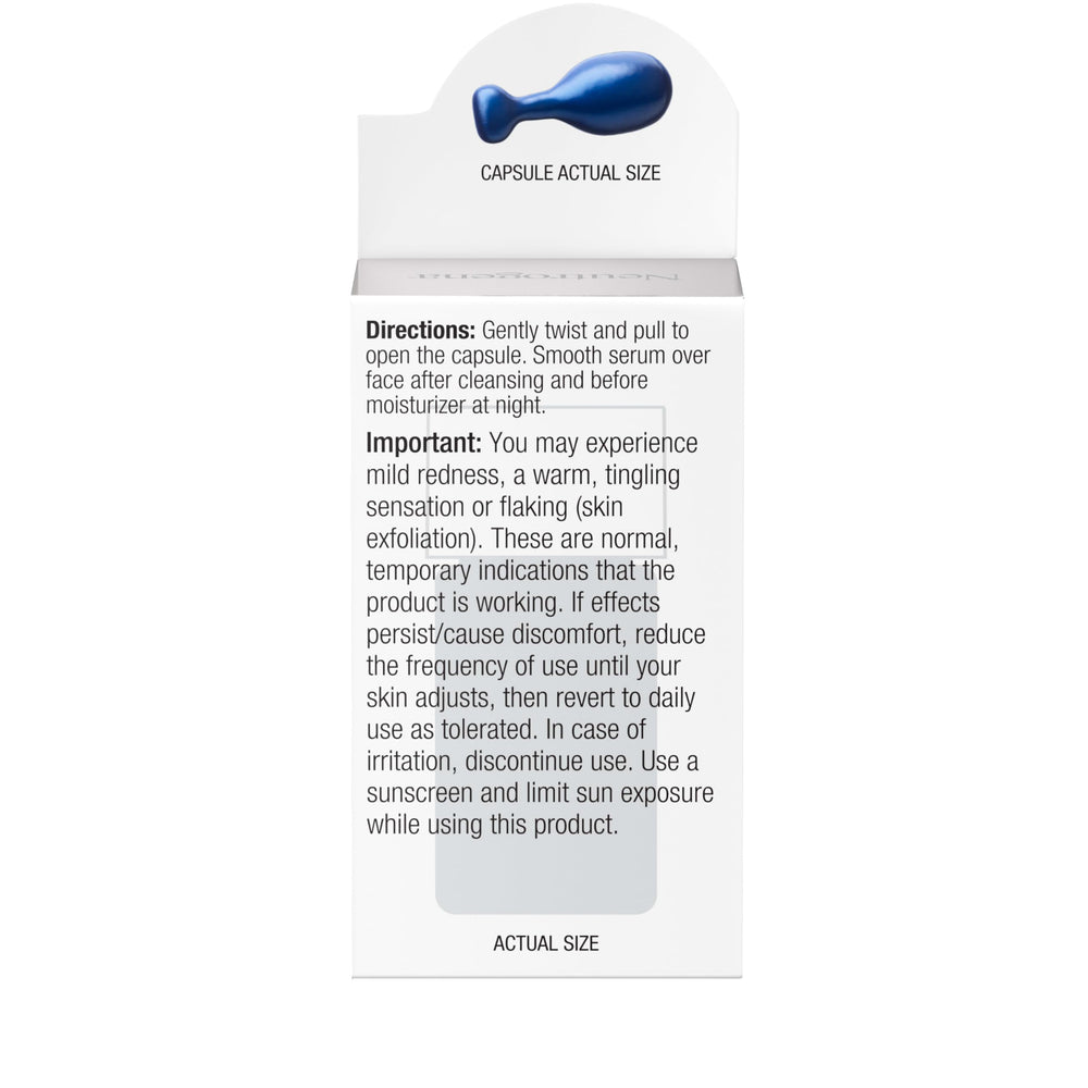 Neutrogena Rapid Wrinkle Repair quick absorption on skin during night routine