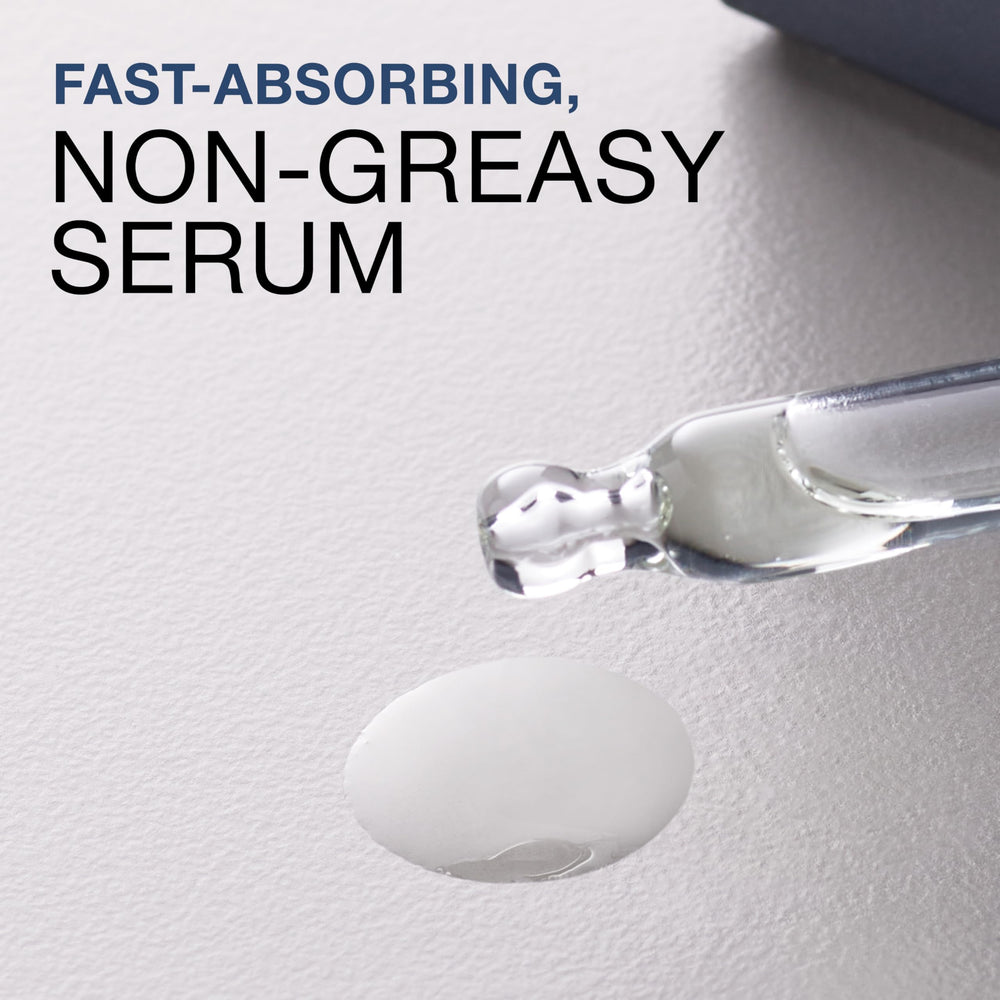 Neutrogena Rapid Wrinkle Repair Serum packaging front highlights fragrance-free, paraben-free formula