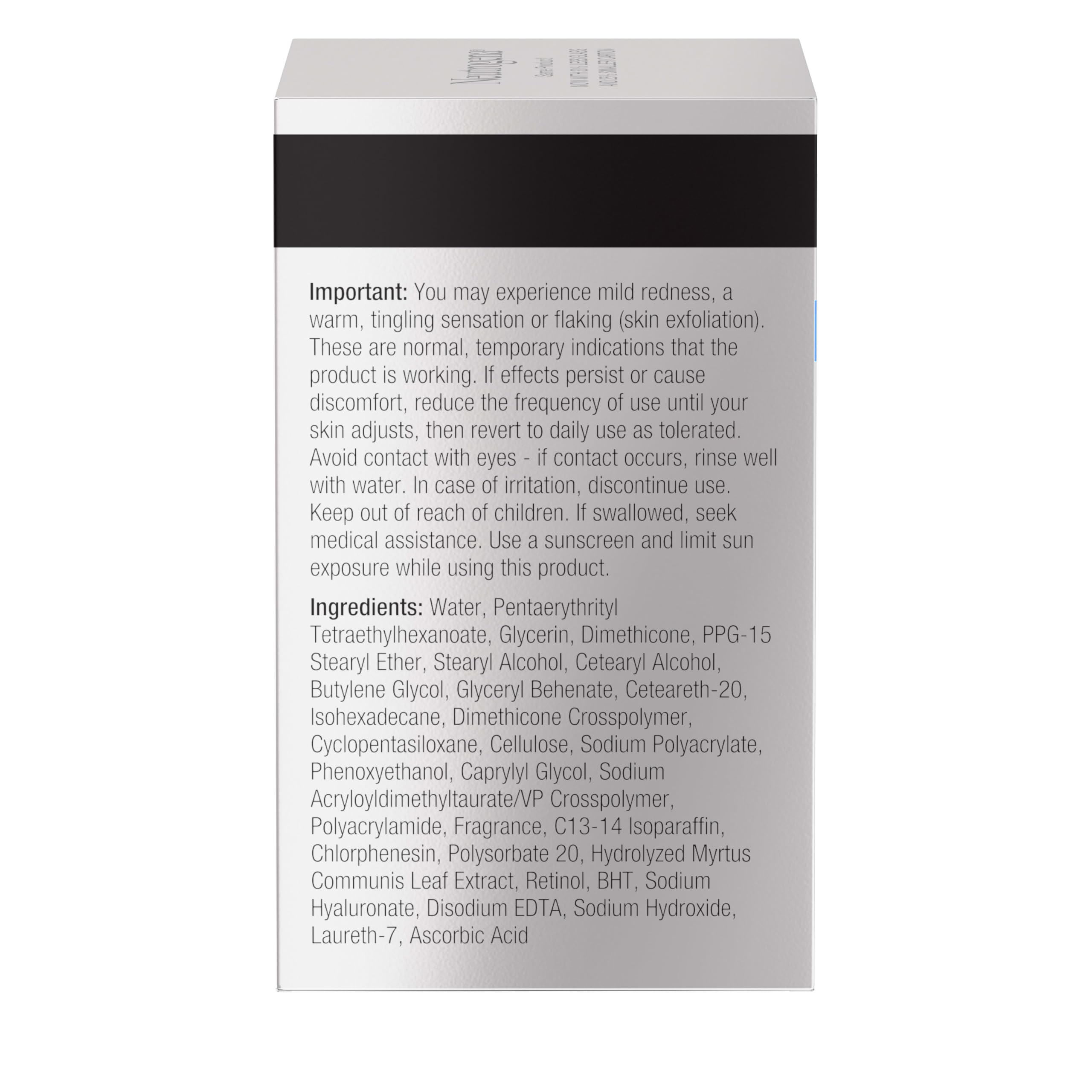 Neutrogena Rapid Wrinkle Repair tube beside jar