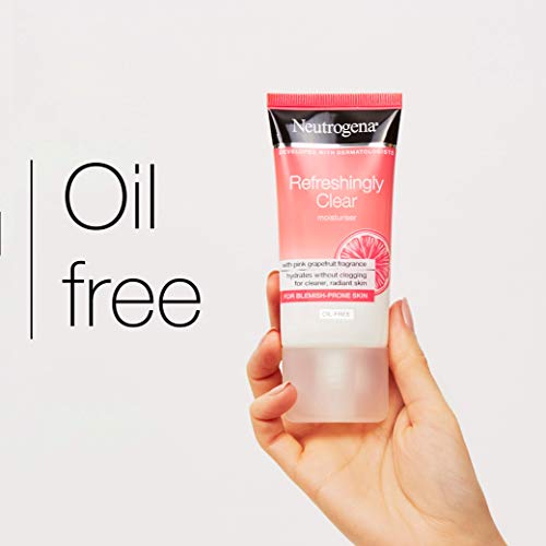 Neutrogena Refreshingly Clear moisturiser texture closeup showing light, quick-absorbing formula.