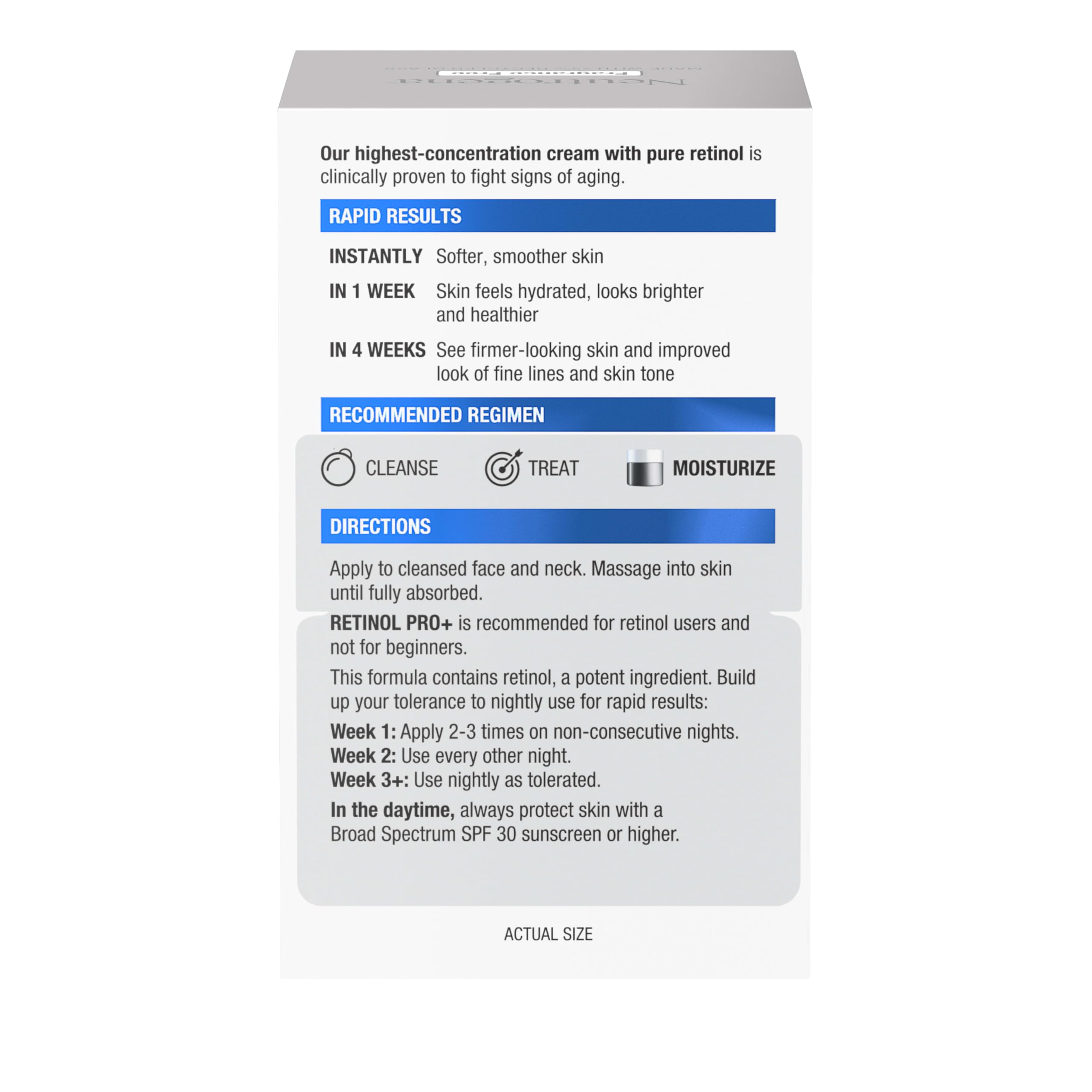 Neutrogena Retinol Pro+ Night Cream fragrance-free badge