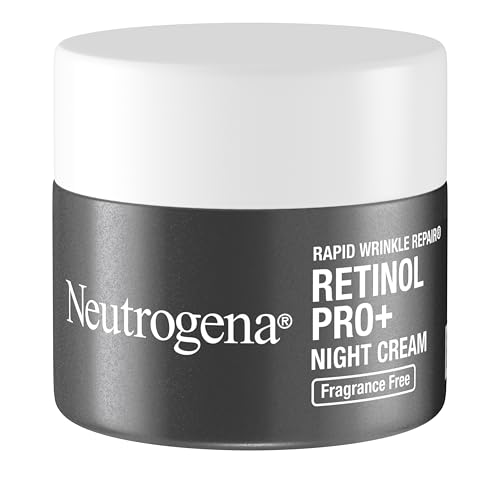 Neutrogena Retinol Pro+ Night Cream packaging on shelf