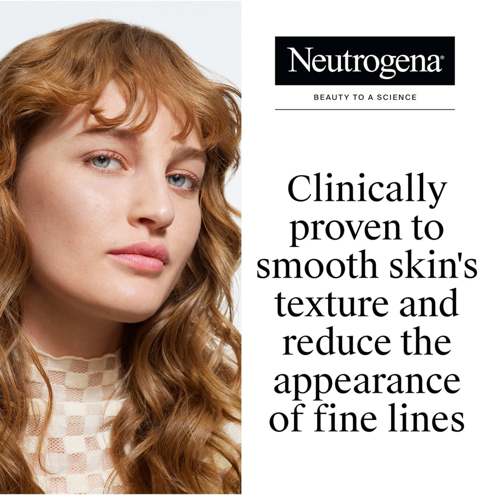 Close-up texture of Neutrogena Retinol Treatment tinted moisturizer for smooth, even finish.