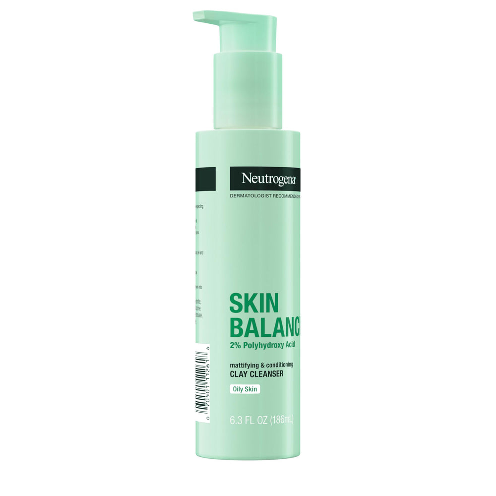 Neutrogena Skin Balancing Cleanser foam on hand showing gentle lather