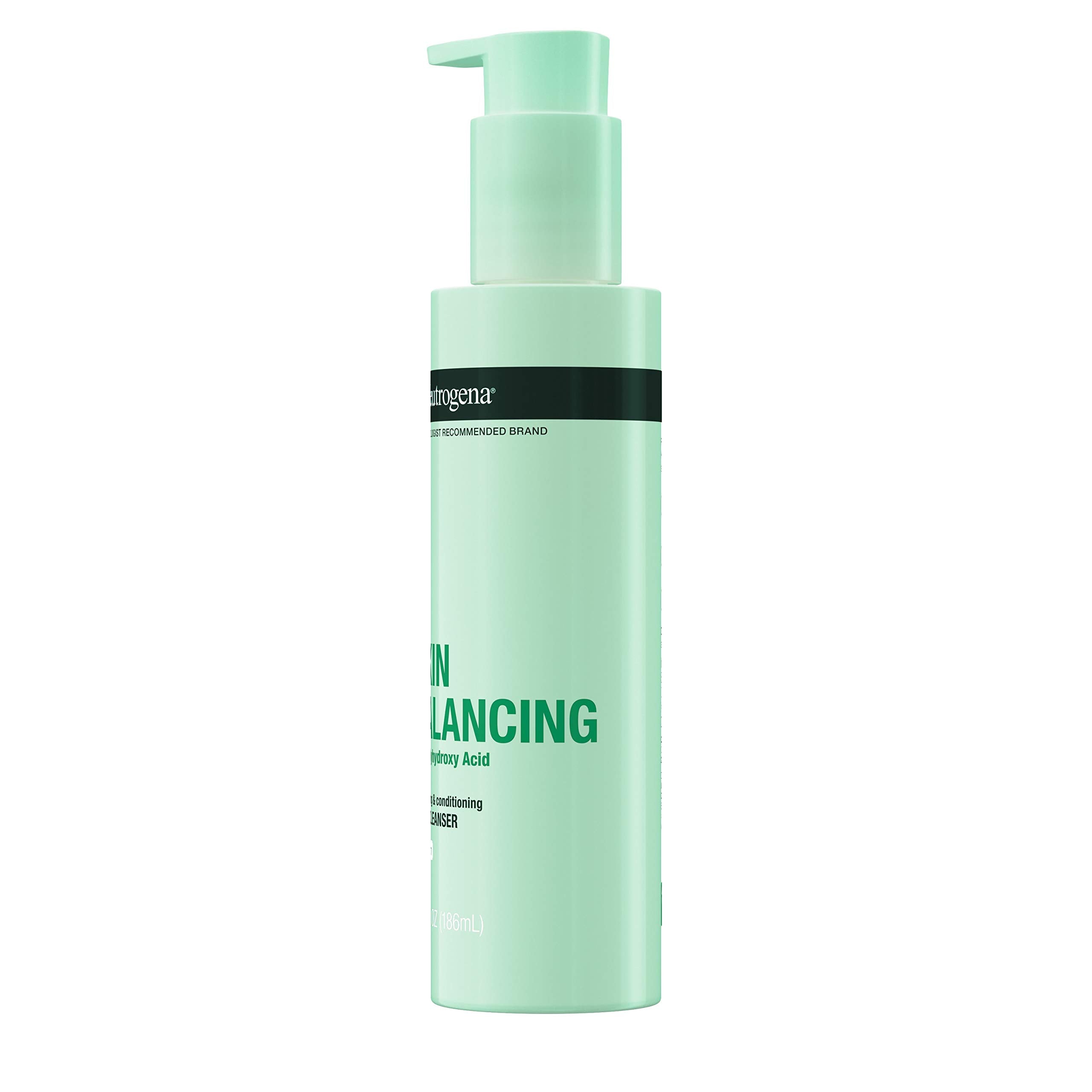 Neutrogena Skin Balancing Cleanser pores detail showing dirt being cleansed