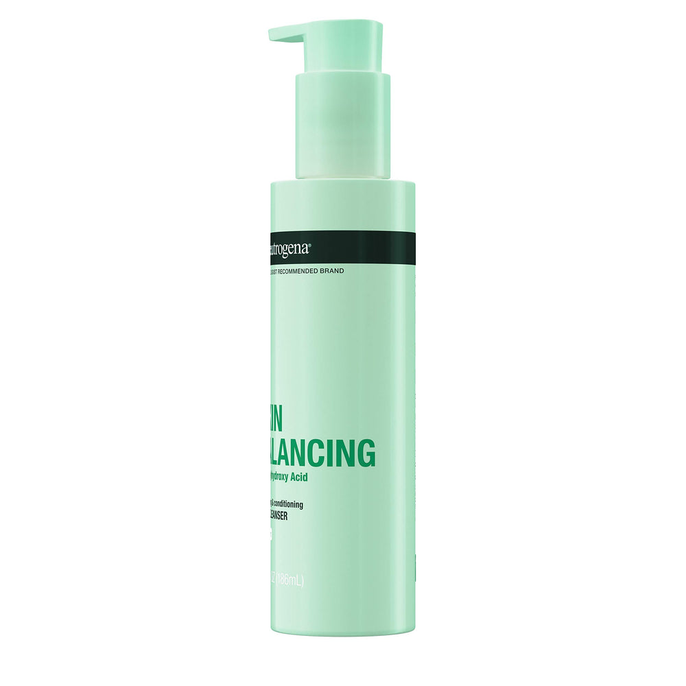 Neutrogena Skin Balancing Cleanser pores detail showing dirt being cleansed
