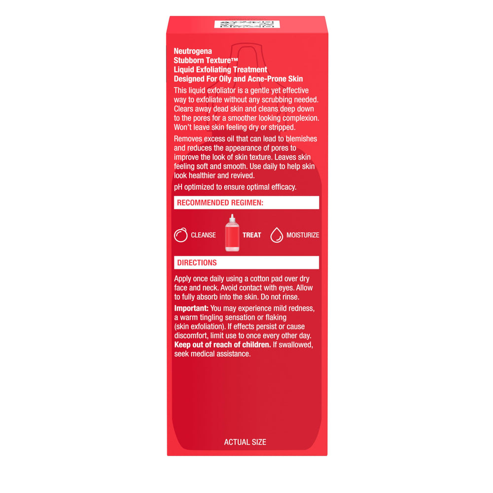 Oil-free and alcohol-free Neutrogena exfoliant formula for sensitive skin