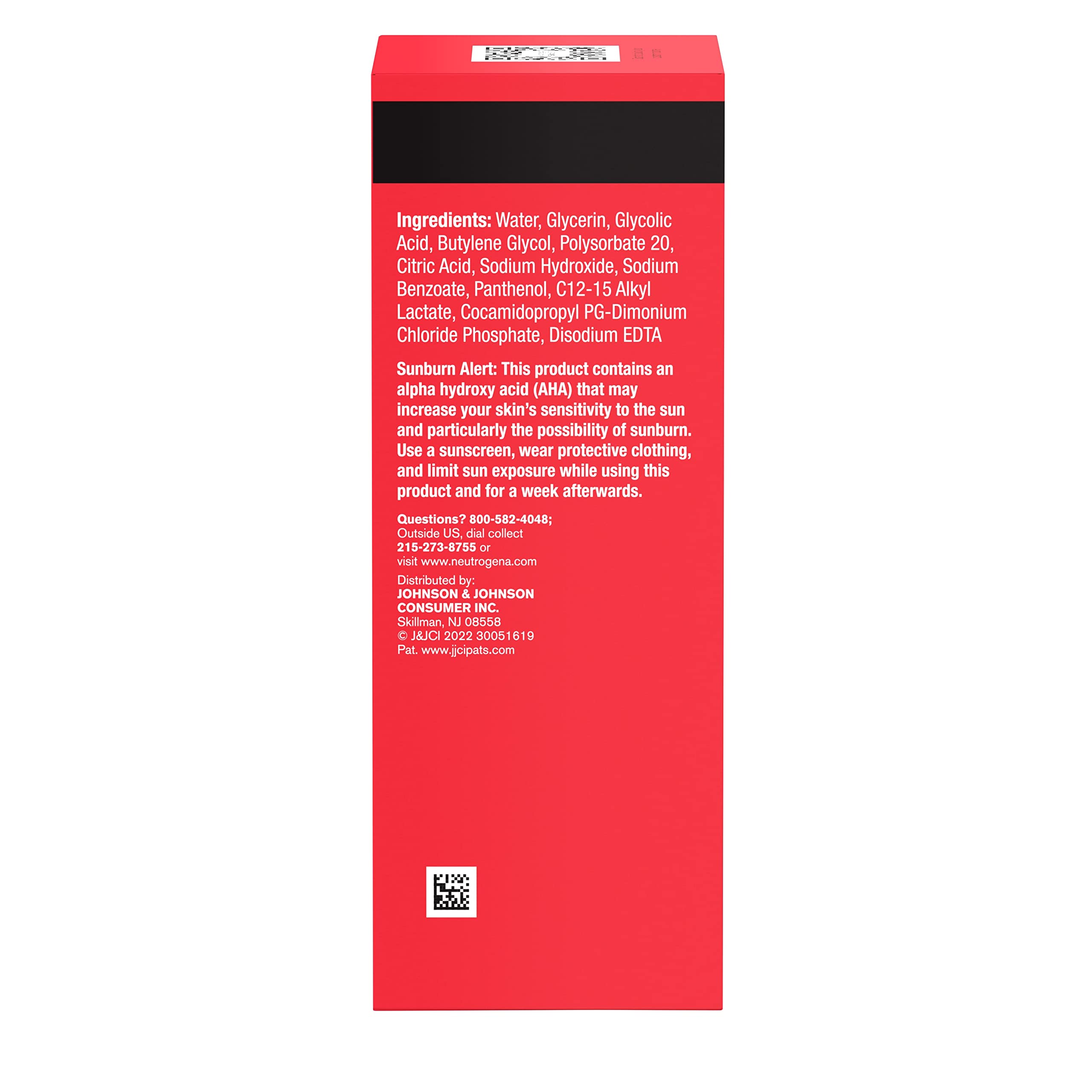 4.3 oz Neutrogena exfoliant bottle fits into nightly routines