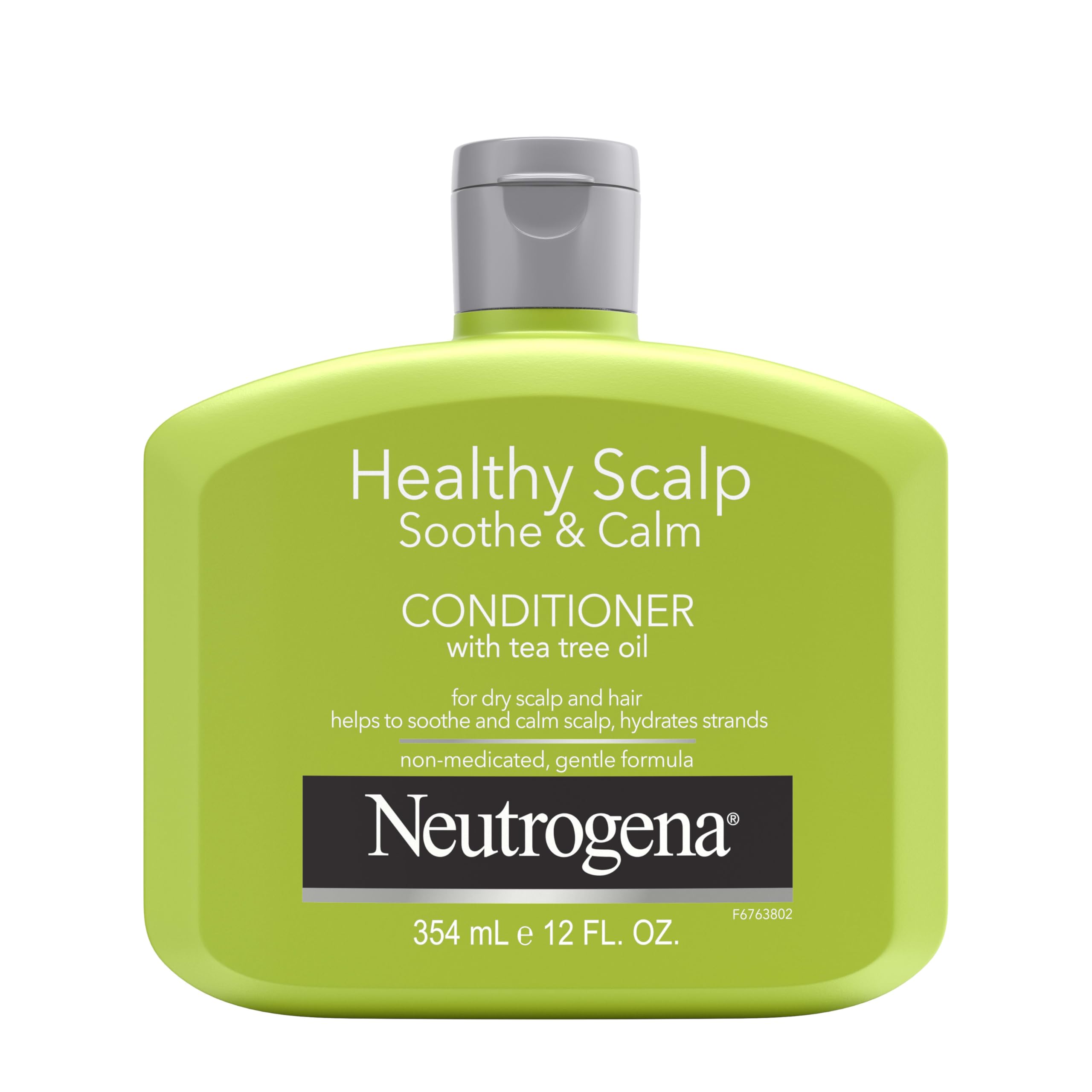 Neutrogena Tea Tree Oil Conditioner bottle front showing brand and soothing use