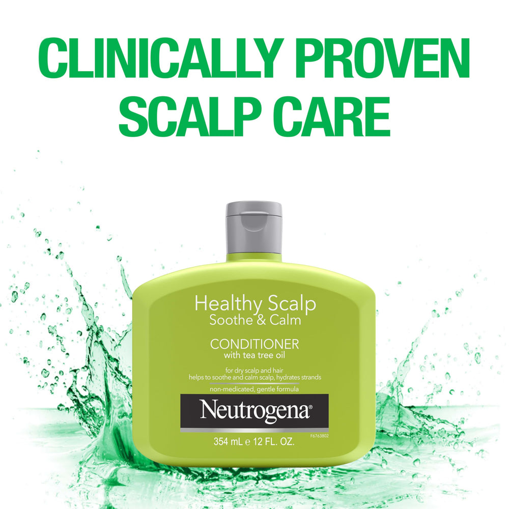 Close-up of scalp feeling calm after Tea Tree Oil Conditioner use
