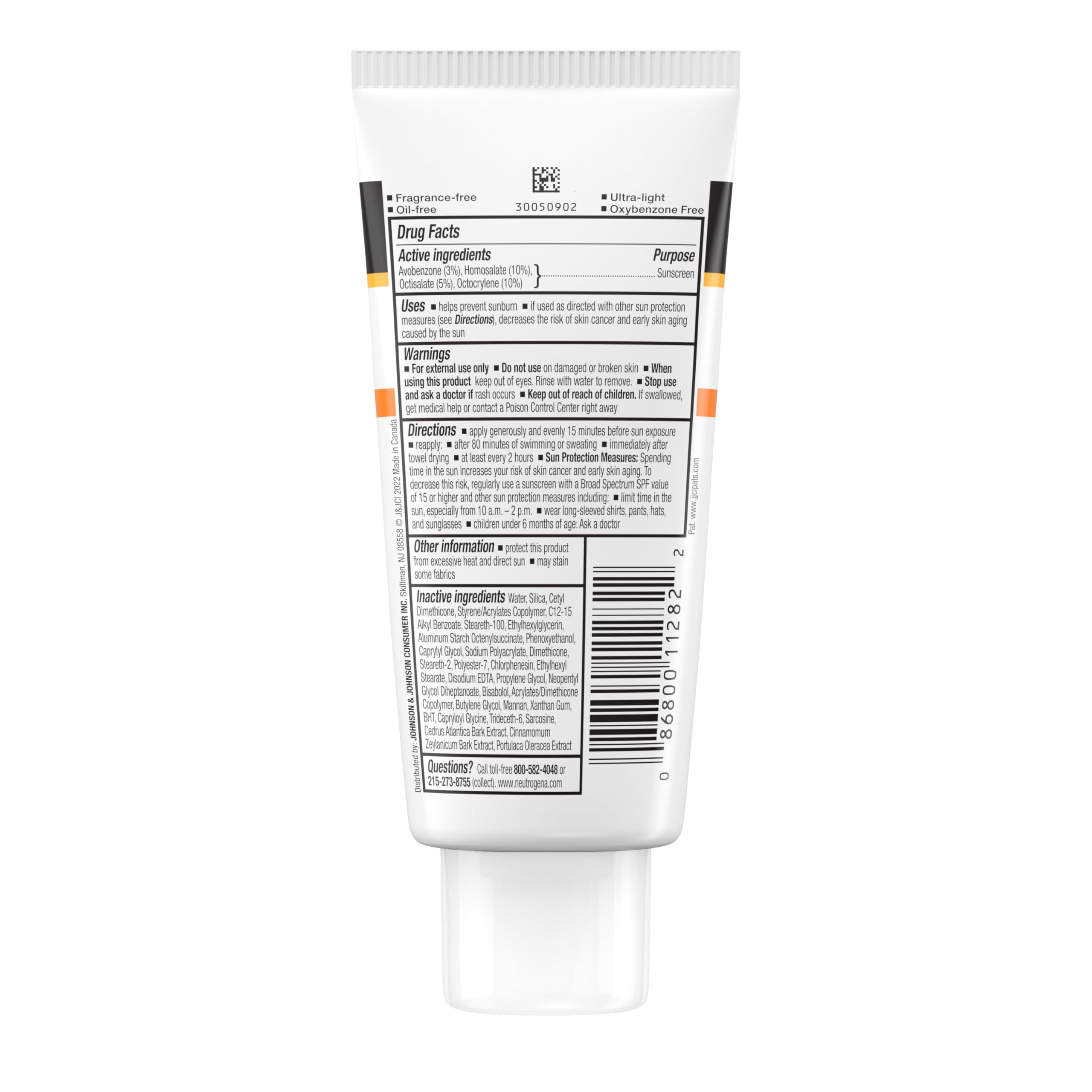 Neutrogena Travel-Size Clear Face Sunscreen fits in purses for daily reapplication.