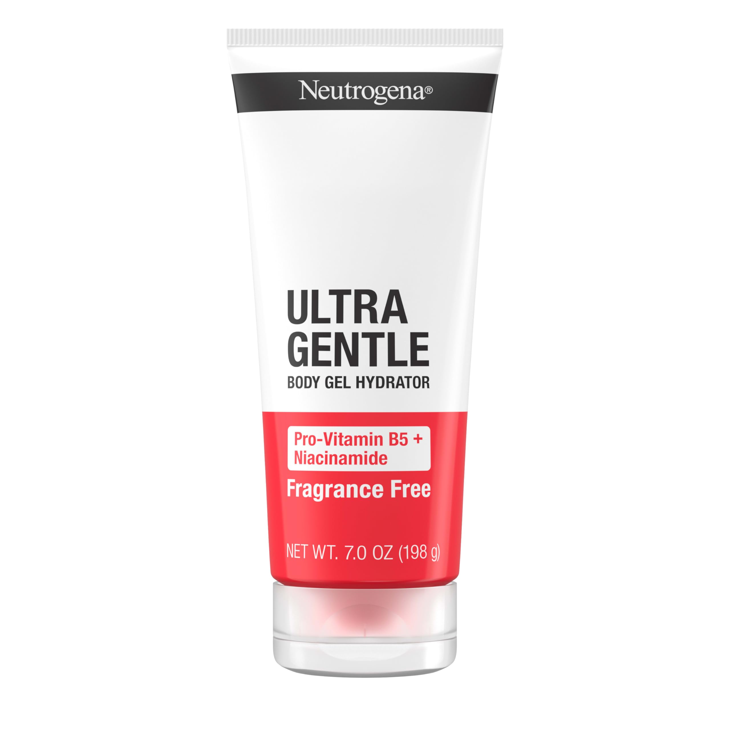 Neutrogena Ultra Gentle Body Gel Hydrator on the back, soothing dryness without clogging pores.