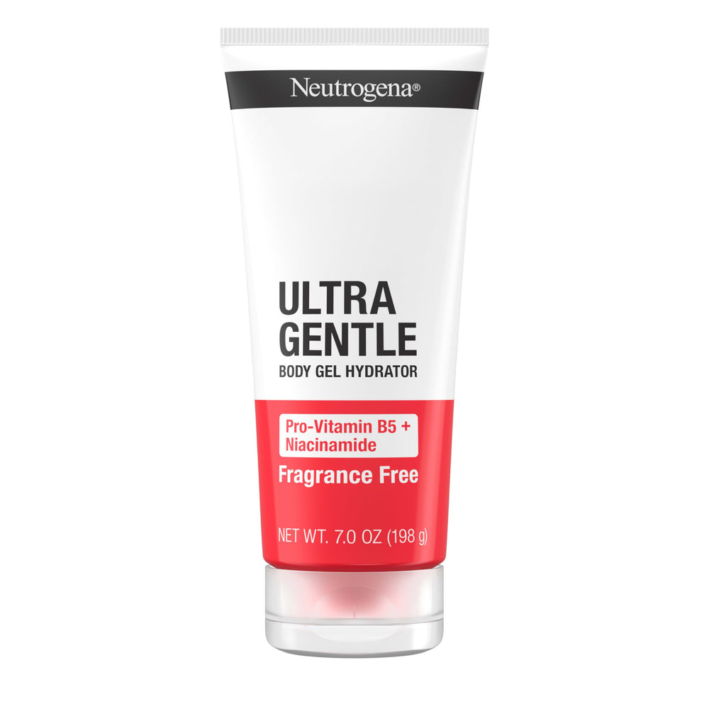 Neutrogena Ultra Gentle Body Gel Hydrator on the back, soothing dryness without clogging pores.