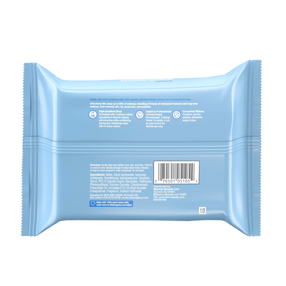 Neutrogena wipes skin refreshing and conditioning after use.