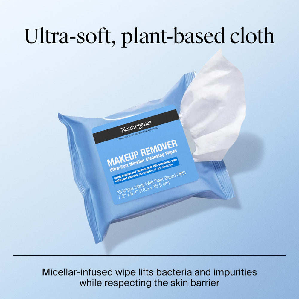 Neutrogena wipes triple emollient formula nourishes skin.