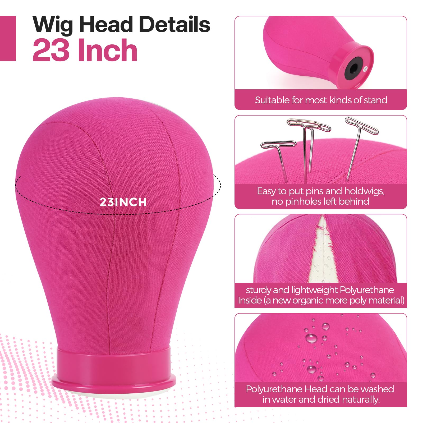 Neverland Wig Stand Tripod securely holds wigs during styling and display