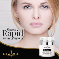 New Age Retinol Cream targets dark spots for even tone.