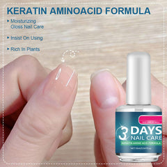 New Cover Clear Nail Polish showing natural glossy finish