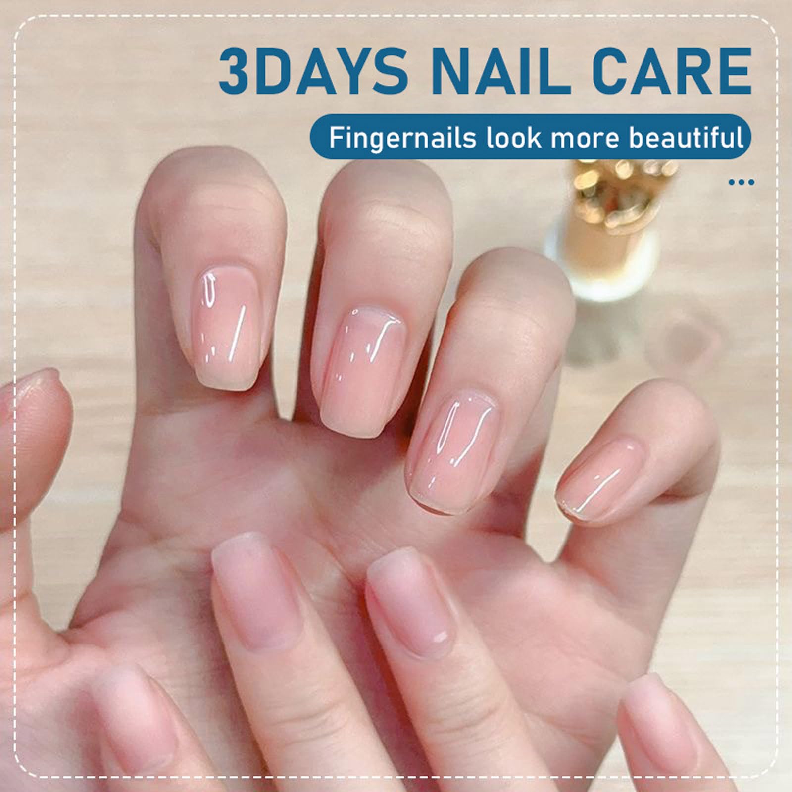 Salon-like shine and flexible nails after using New Cover