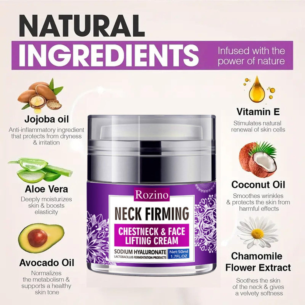 New Irven anti-wrinkle neck cream close-up texture.