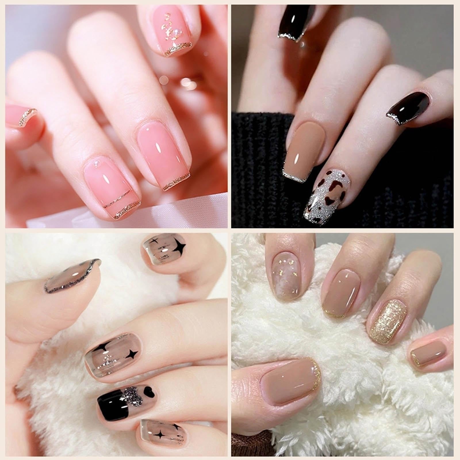 First layer glitter gel polish adds bright, even color