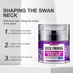 New Irven neck firming cream texture close-up for nourishment.