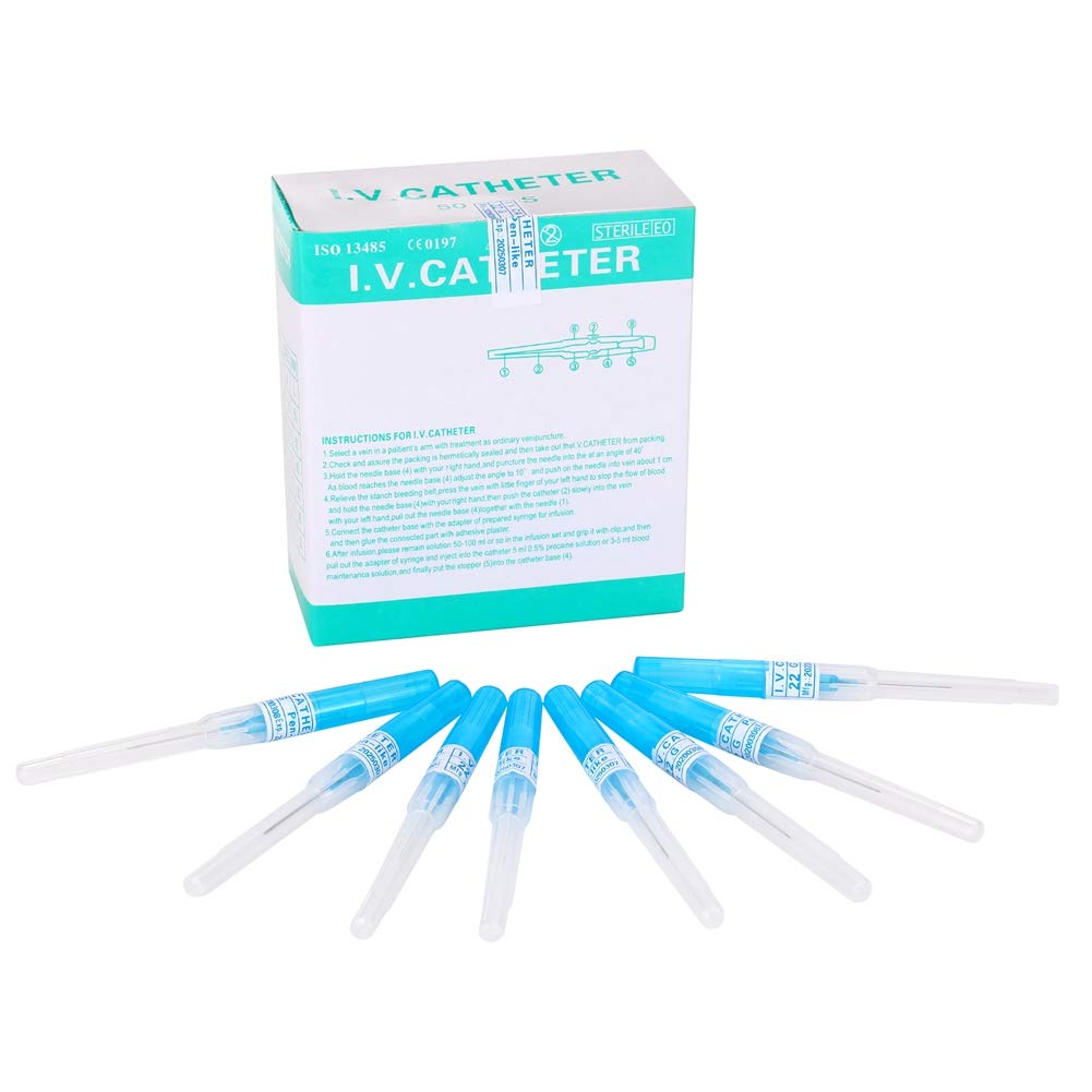New Star Tattoo 22G catheter needle in packaging, ready for professional use
