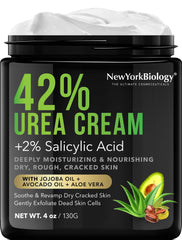 New York Biology 42% Urea Cream for feet softens dry skin and rough patches.