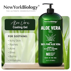 Close-up of Aloe Vera Gel texture: light, non-greasy and cooling