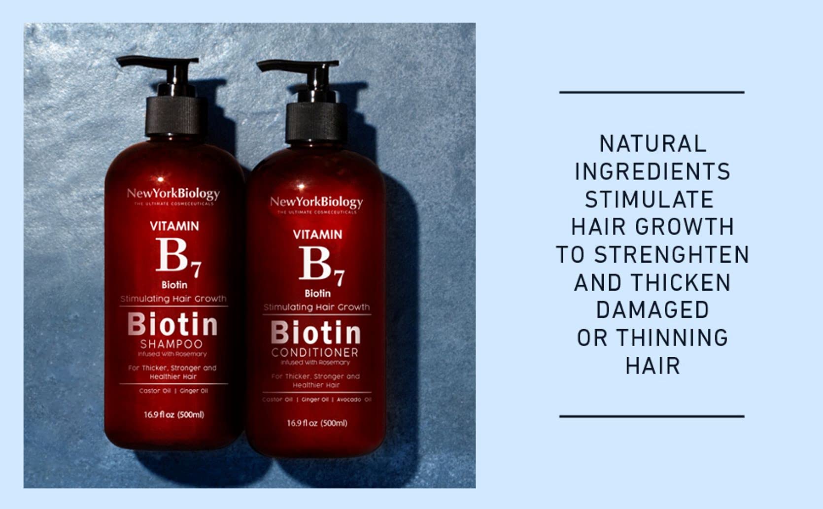 Luxurious lather from New York Biology Biotin Shampoo for hydrated, healthy scalp.
