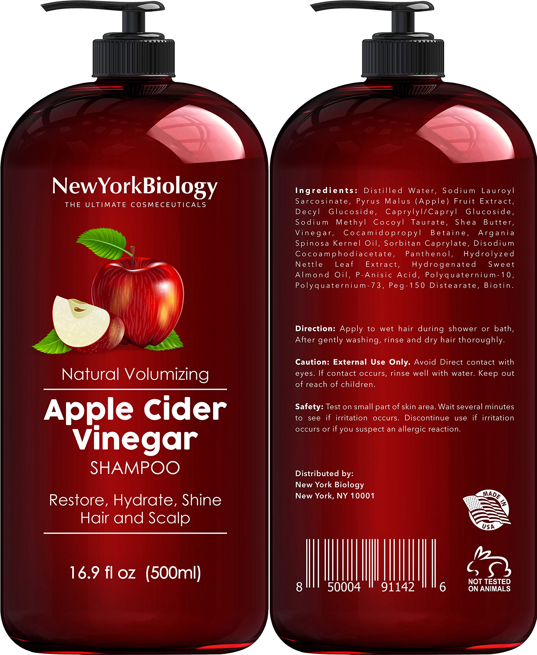 New York Biology coconut avocado oil conditioner bottle delivering hydration and smooth detangling.