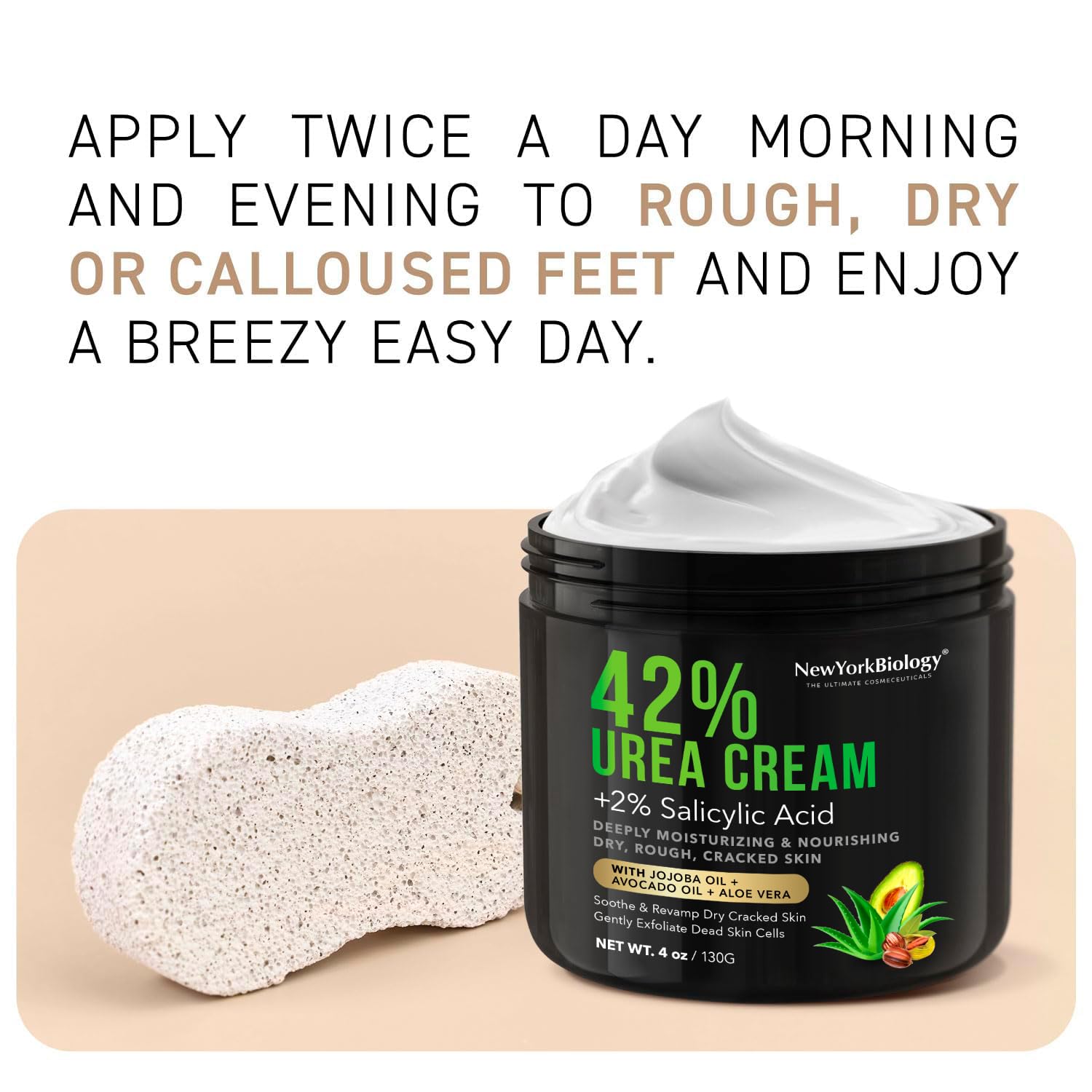 New York Biology Dry skin solution for feet and heels.