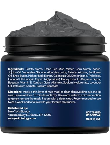 New York Biology Mineral-Infused Mud highlights pore clarity and refined texture.