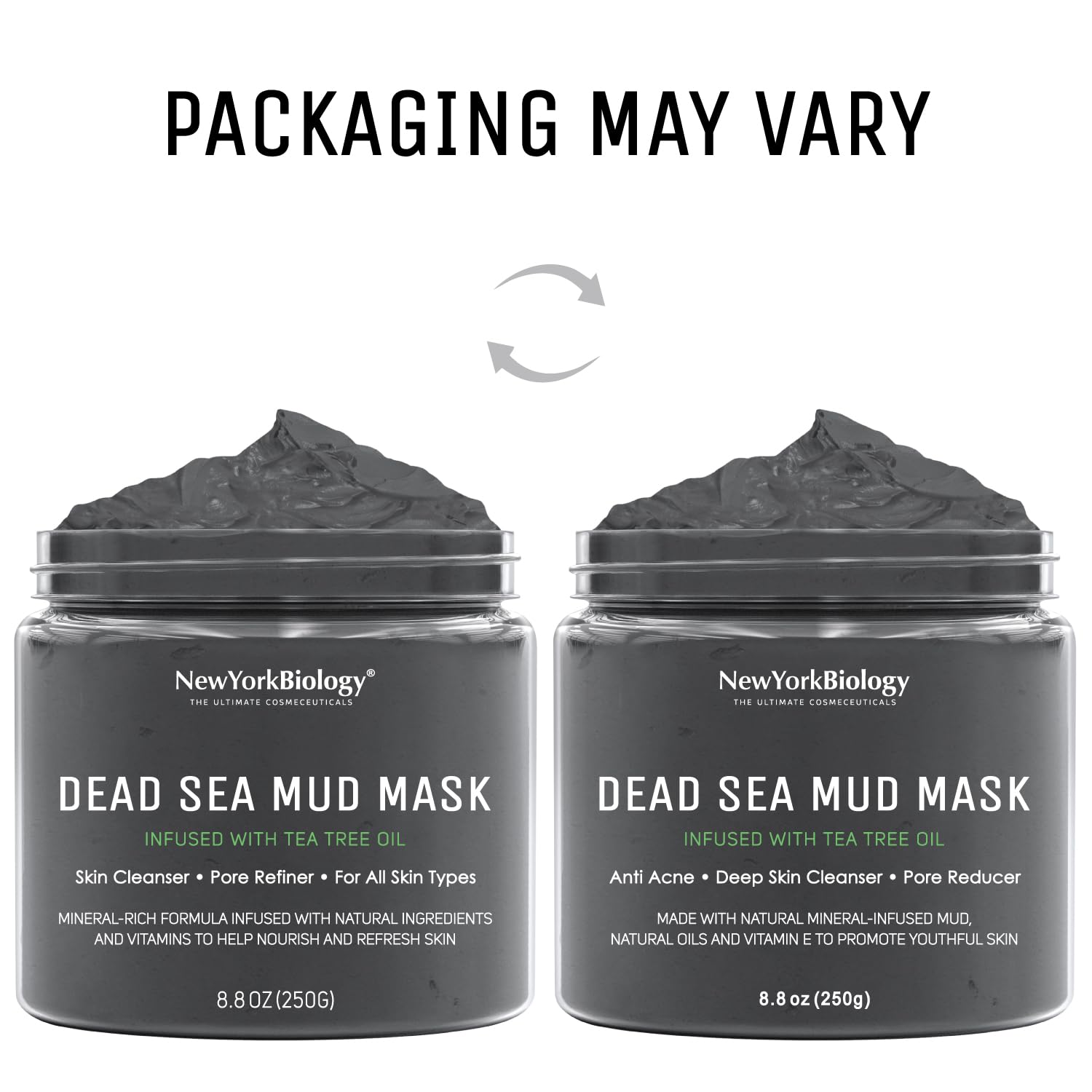 New York Biology Pores Refinement with mineral mud improves texture and clarity.
