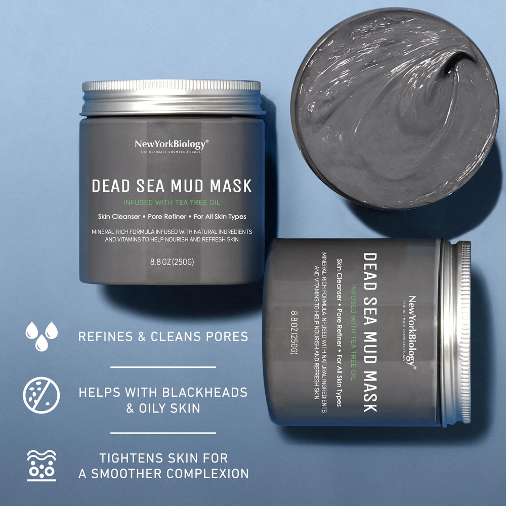 New York Biology Skin Tightening mask for firmer-looking skin and glow.