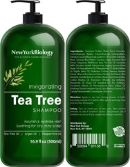 New York Biology Tea Tree Conditioner bottle — nourishes and detangles for fuller-looking hair.