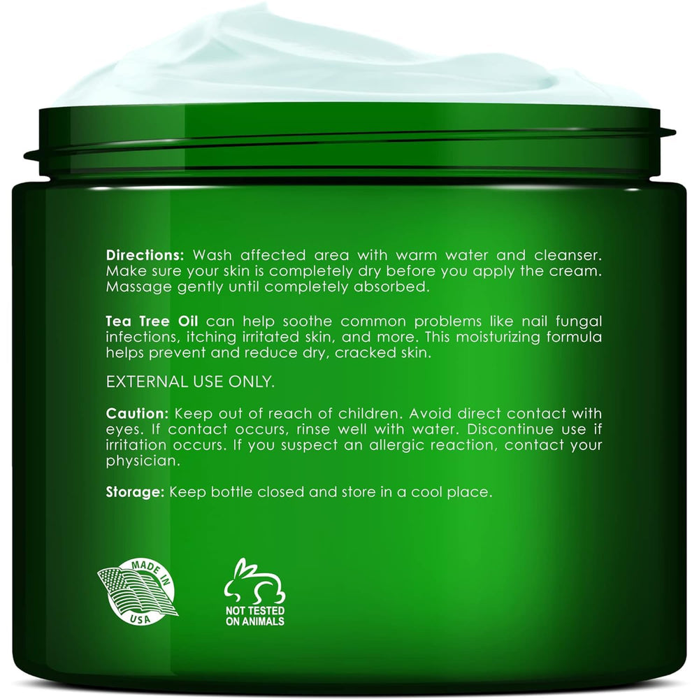 New York Biology Tea Tree Foot Cream supports athletes foot comfort with gentle care.