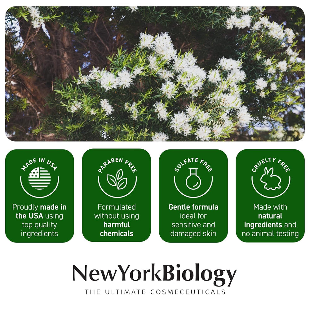 New York Biology Tea Tree Foot Cream is cruelty-free and alcohol-free.