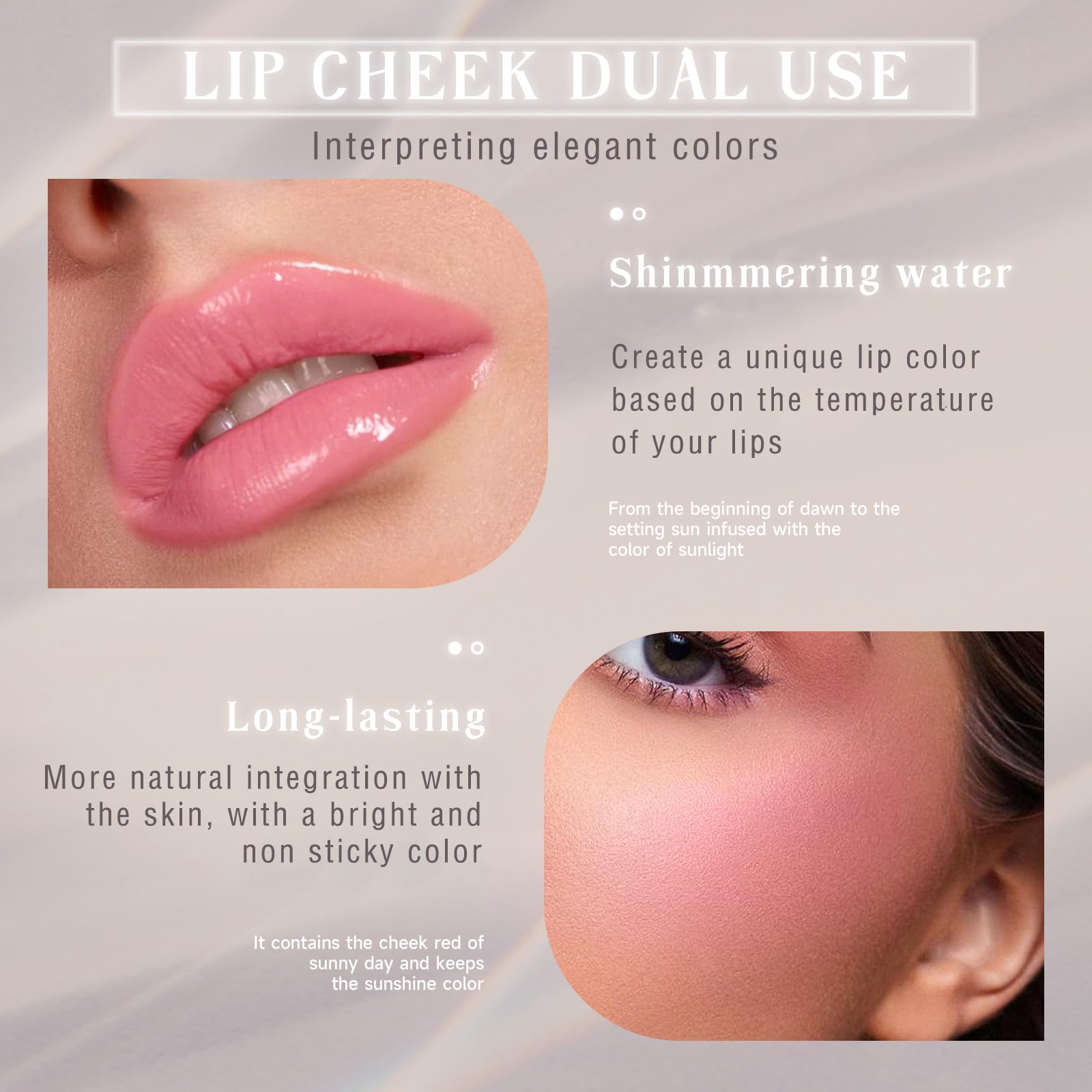 NewBang cheek stroke delivers long-lasting color through daily activities.