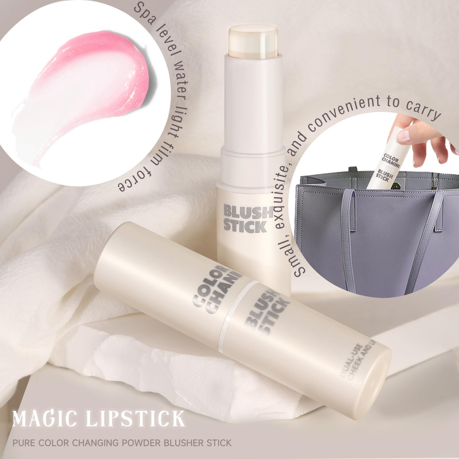 NewBang matte finish blush stick provides a natural glow without heaviness.