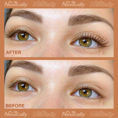Newcally brown lashes create subtle, day-to-day drama.