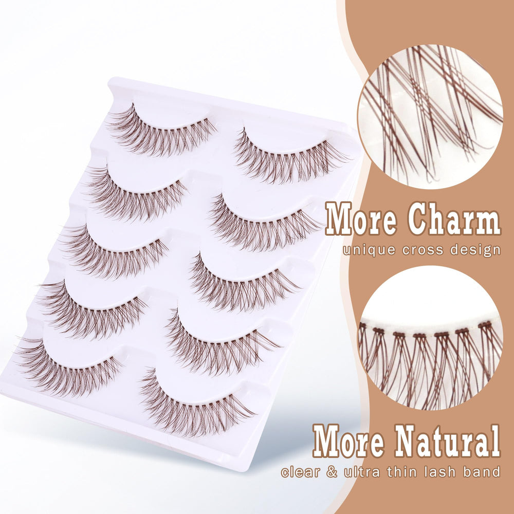 Newcally clear-band, c-curly lashes fit comfortably on eyes.