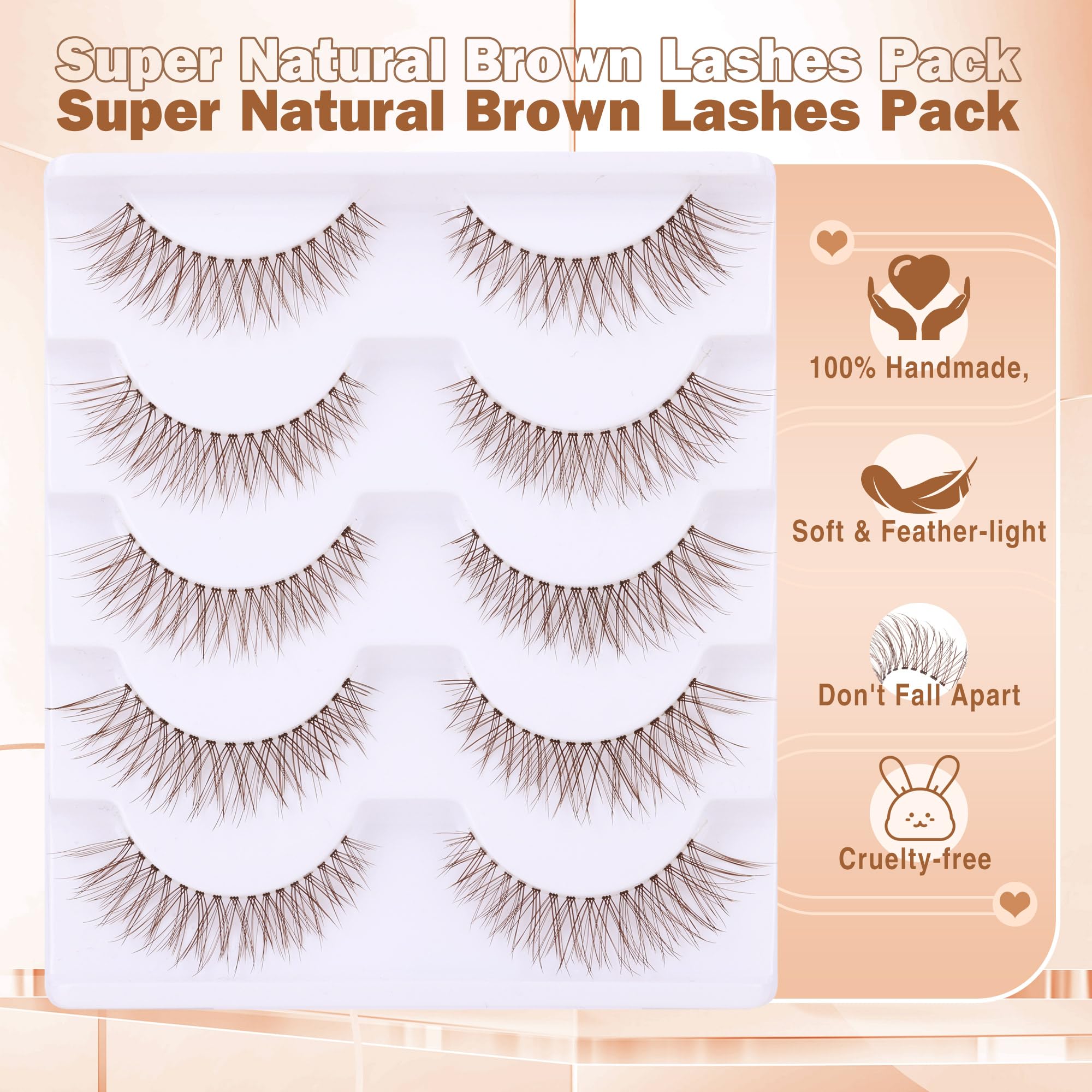 Newcally handmade faux mink lashes deliver soft, lightweight wear.