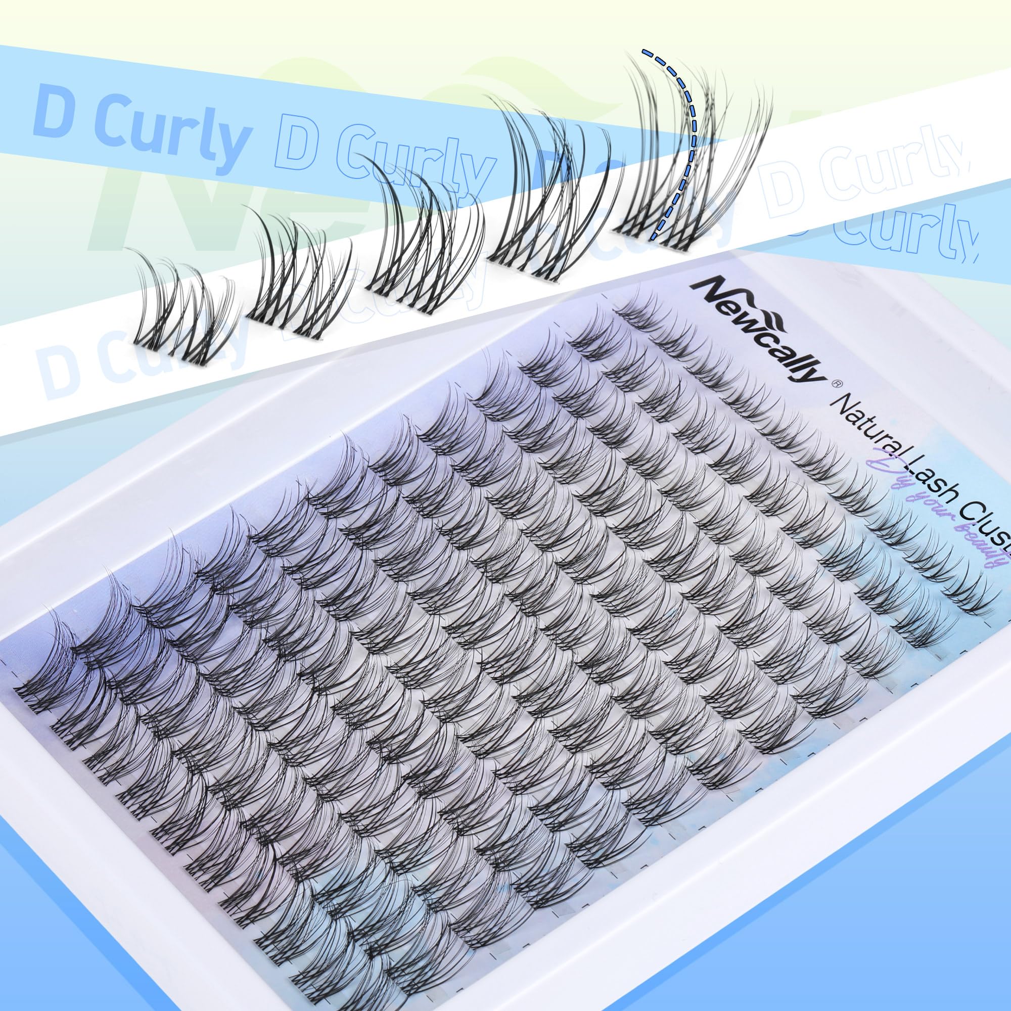 Newcally Lash Clusters Kit is beginner-friendly for at-home DIY lash extensions.