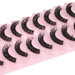 Newcally Lashes 3D effect with front shorter and back longer length