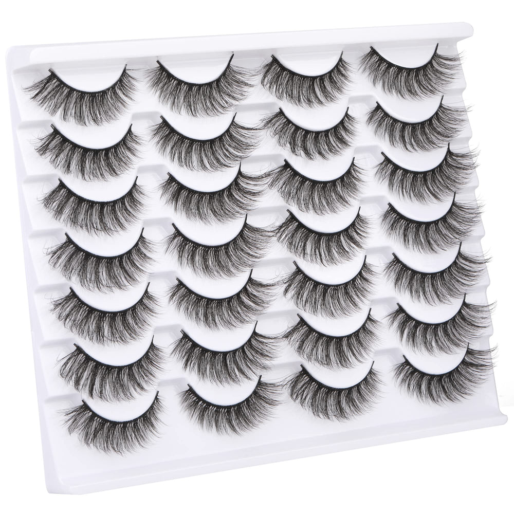 Newcally Lashes 3D Faux Mink Wispy: dramatic volume and length