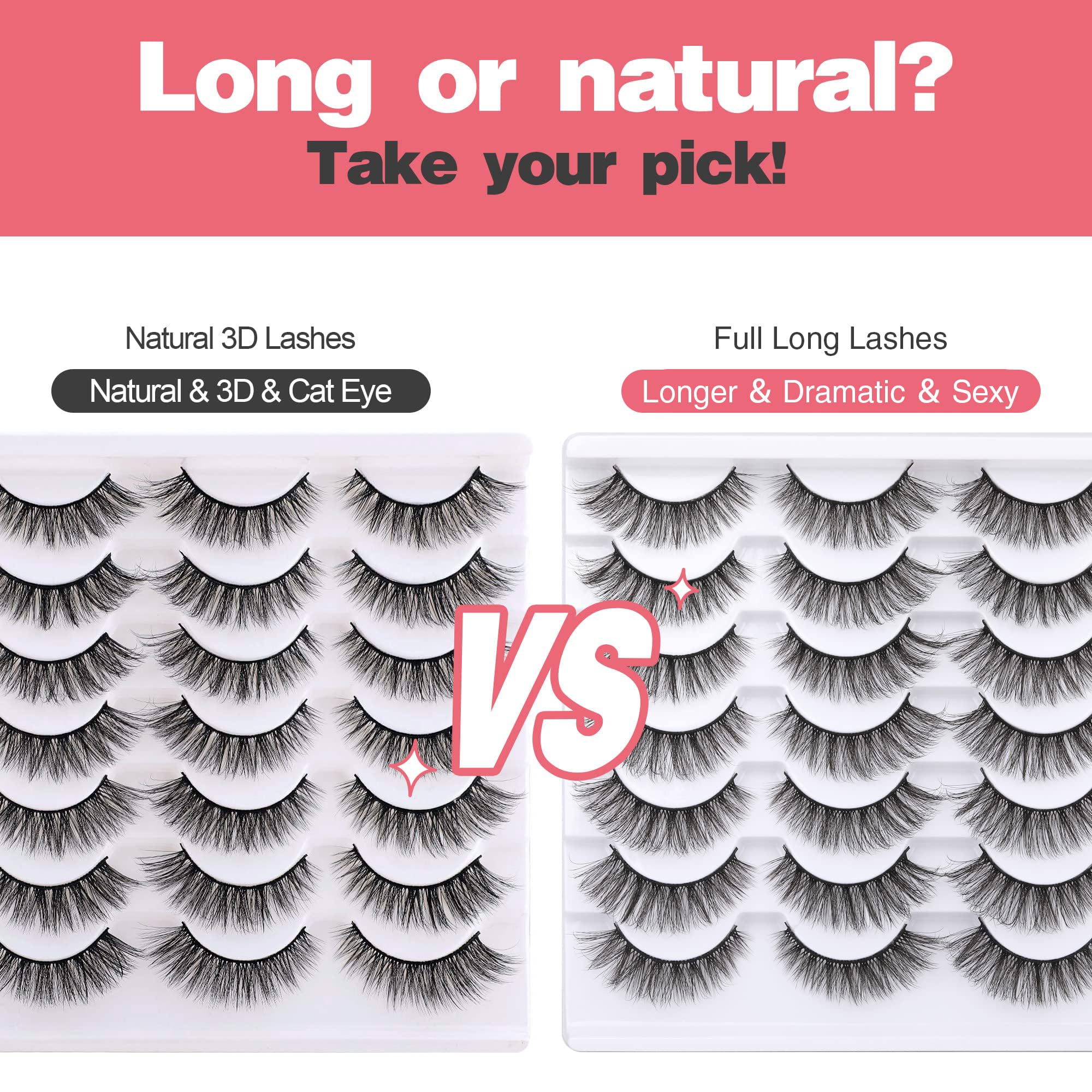Newcally Lashes Pack 14 Pairs: versatile kit for multiple looks