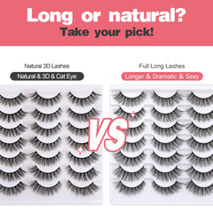 Newcally Lashes Pack 14 Pairs: versatile kit for multiple looks