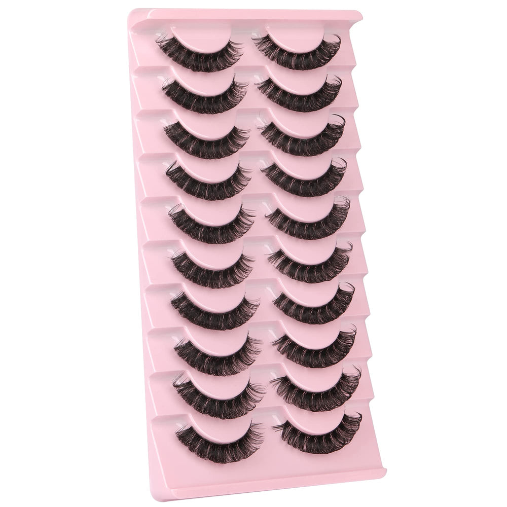 Newcally vegan faux mink lashes with soft cotton band for comfortable wear